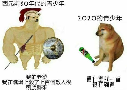 肌肉柴犬与小废柴梗图app图片1